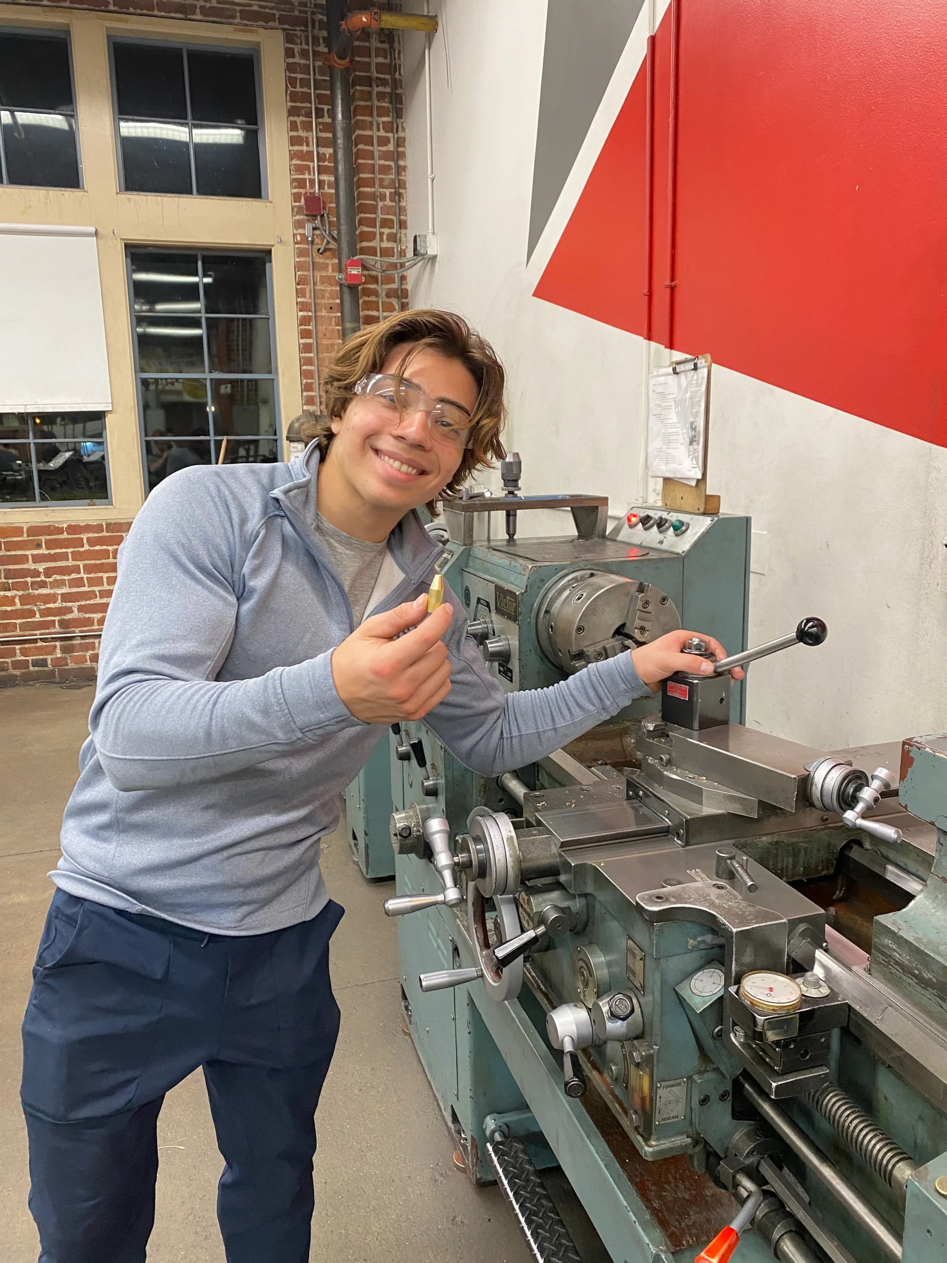 Nick in the workshop